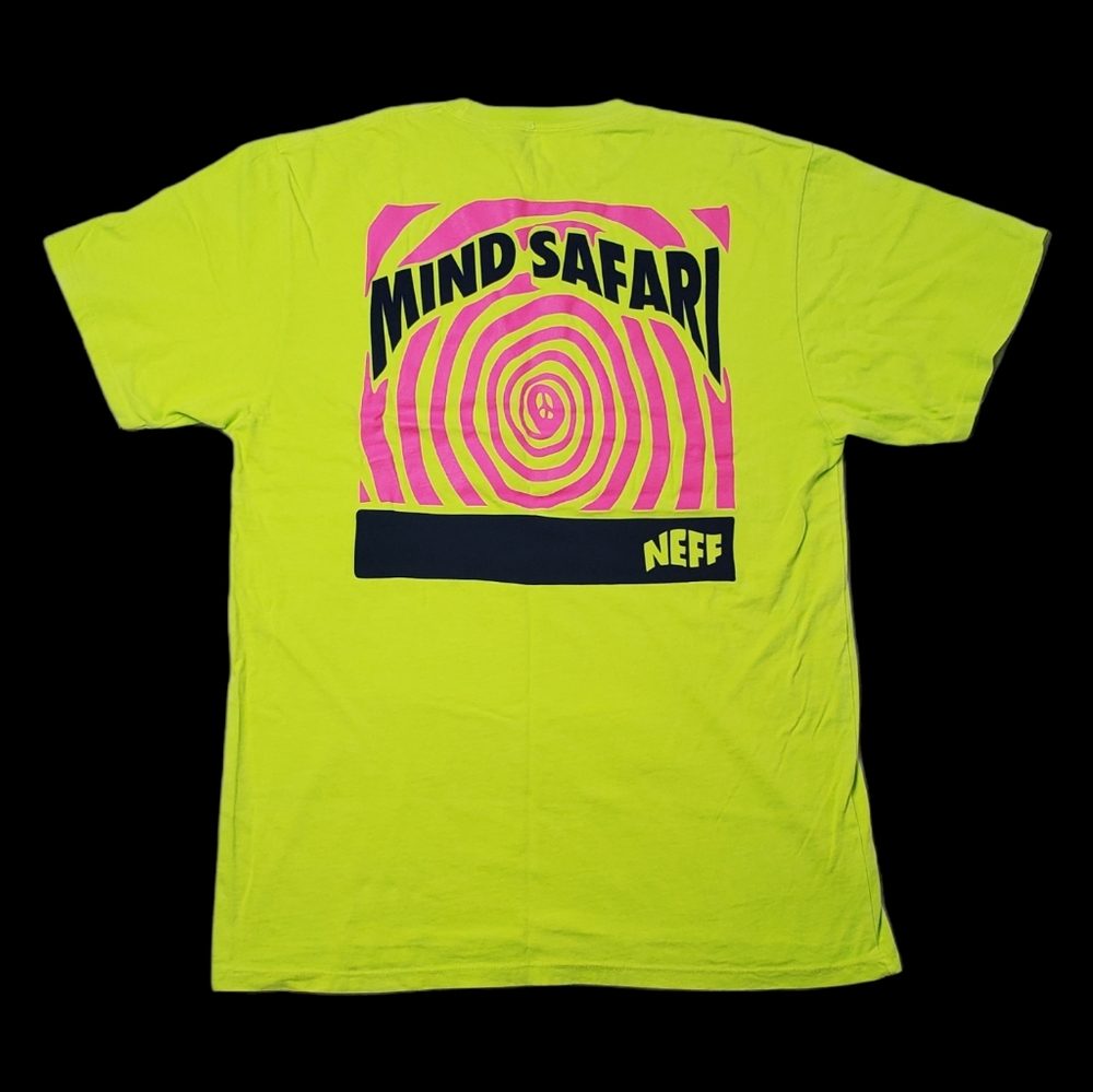 Lime Green 'NEFF' (Mind Safari) T-Shirt